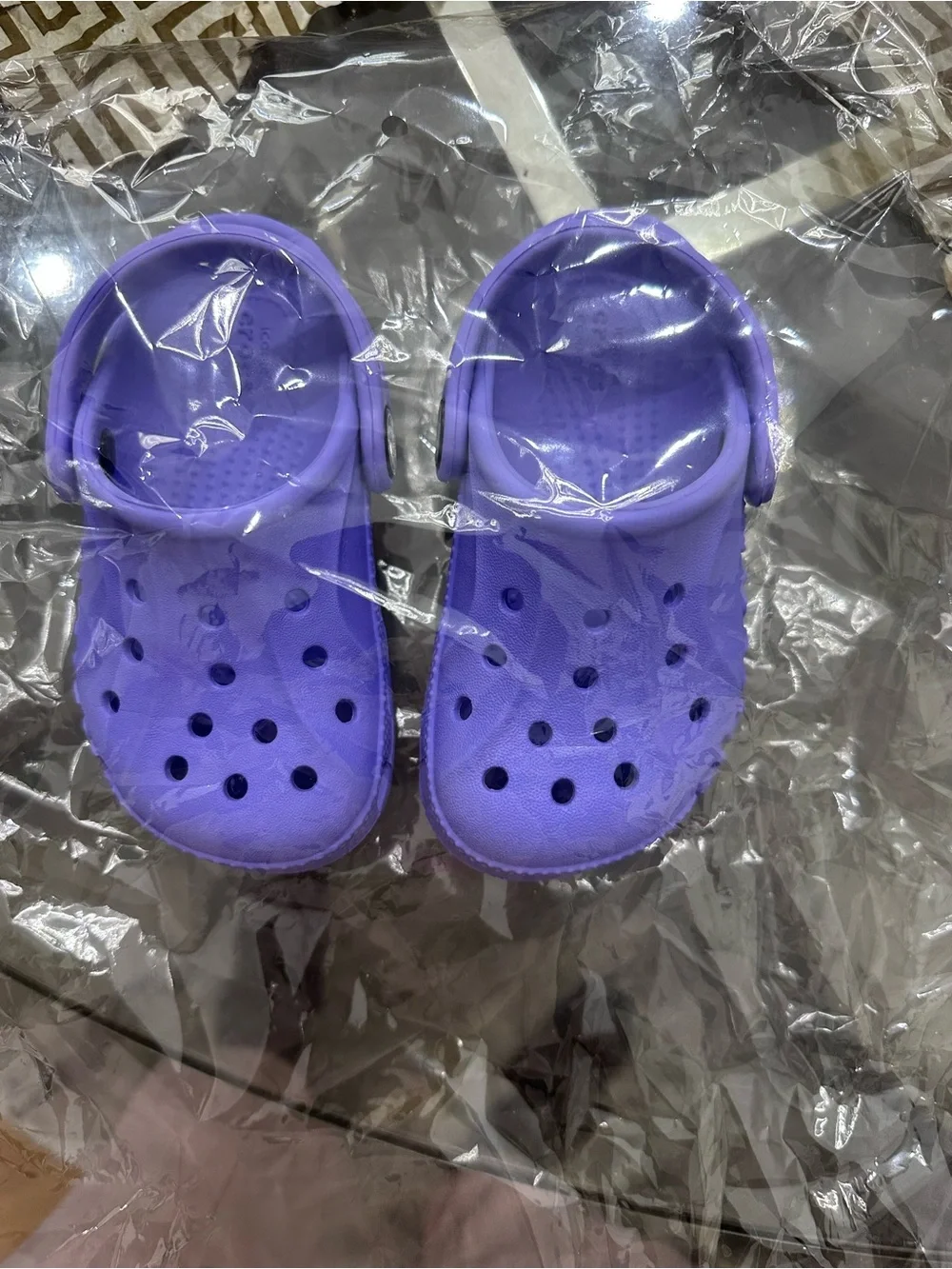 Kids Crocs Purple- Comfortable Slip-On Sandals
